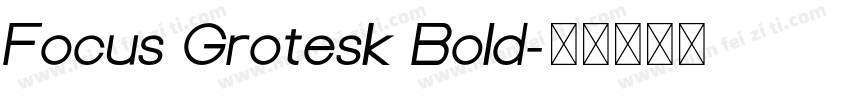 Focus Grotesk Bold字体转换